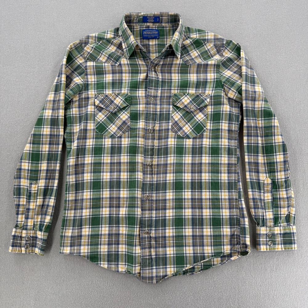 Pendleton "Epic Shirt" Madras Plaid Quality Lightweight Cotton Shirt Men M